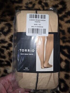 Torrid Backseam Tights Plus Size 1/2X
